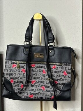 Juicy Couture Y2K Gothic Script Satchel Bag